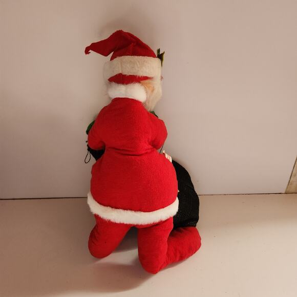 Vintage Annalee Santa Claus Mobilitee Doll with Toy Bag Tagged Dated 1963 - Picture 2 of 3